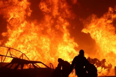 Раскрыты масштабы пожара на нефтебазе в Армавире после атаки БПЛА