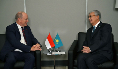 Президент Казахстана встретился с князем Монако в Нью-Йорке