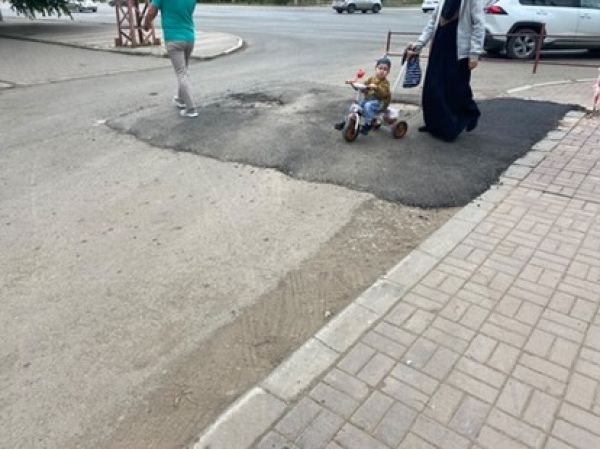 Народный репортер. После ремонта заасфальтировали кое-как