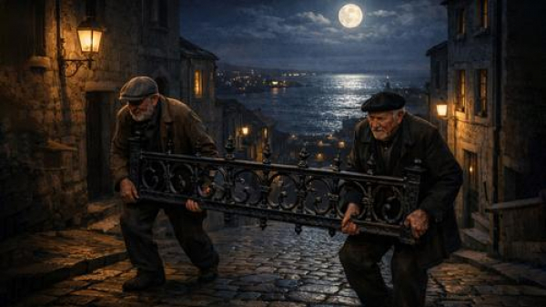 С набережной Феодосии украли чугунные ограждения