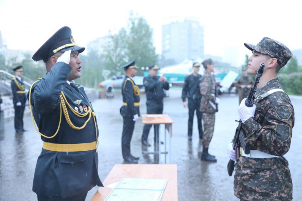Военную присягу принял второй призыв творческого взвода