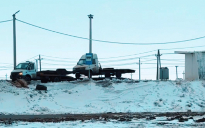 Временный железнодорожный переезд появился на трассе в Актюбинской области