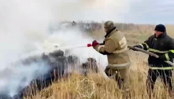 В Зайсанском районе ВКО загорелся камыш и сухостой&nbsp;&nbsp;