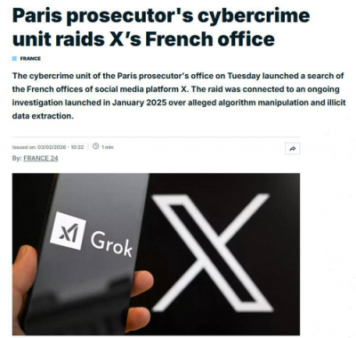 Прокуратура Парижа проводит обыски во французском офисе X, &mdash; France 24