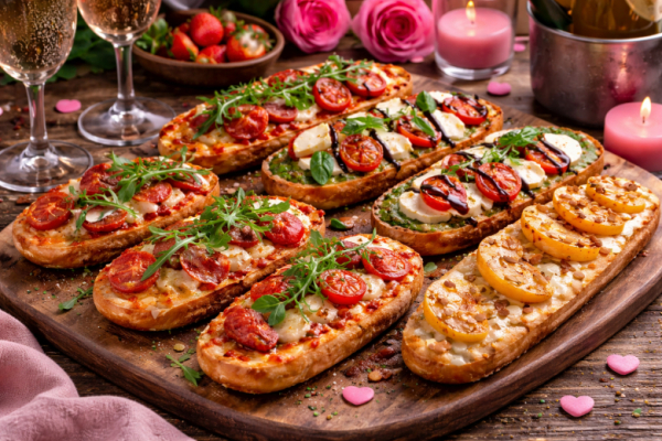 3 классные закуски к вину на 14 и 23 февраля: всего лишь багет и простые ингредиенты &mdash; быстрые идеи для уютного вечера