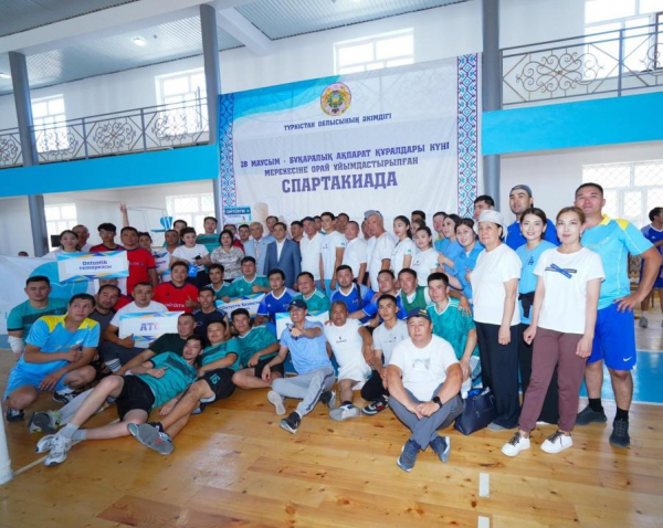 В Туркестане прошла спартакиада среди журналистов